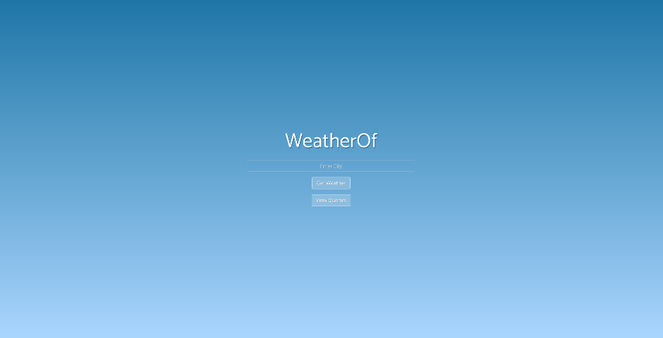 WeatherOf